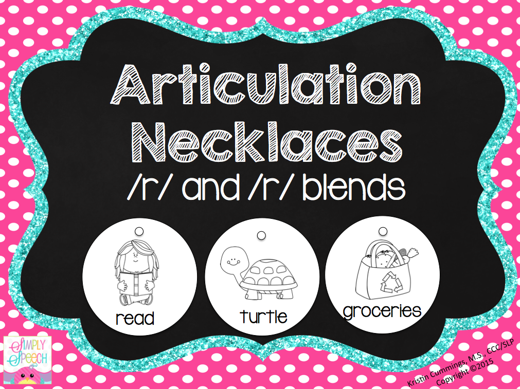 Articulation Necklaces!  Simply Speech