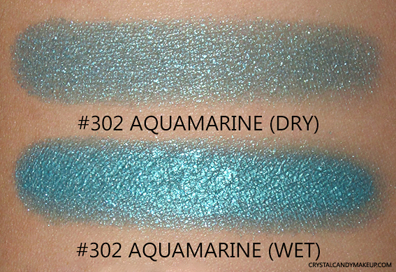 PUPA Milano Vamp! Wet & Dry Eyeshadows Review 302 Aquamarine Swatch