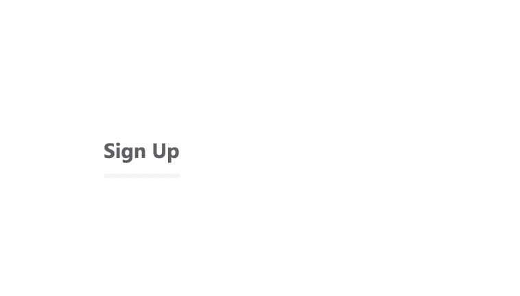 Sign Up Form With Progressive Disclosure | Micro Interaction preview