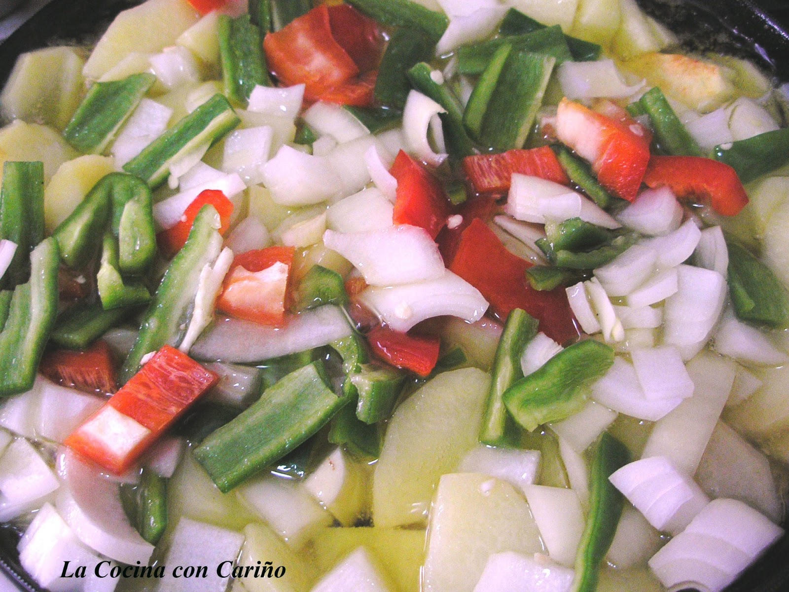 TORTILLA DE PATATAS Y VERDURAS