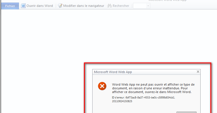 Erreurs d'installation de sharepoint 2010