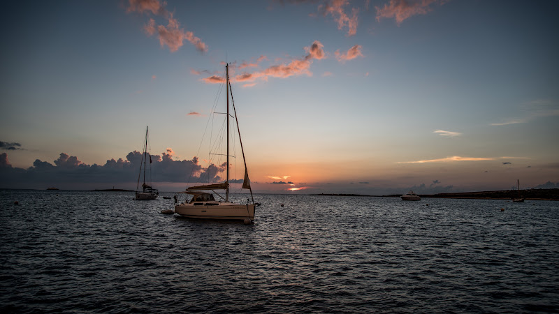 Boat Trip at Sunset between Balearic Islands
