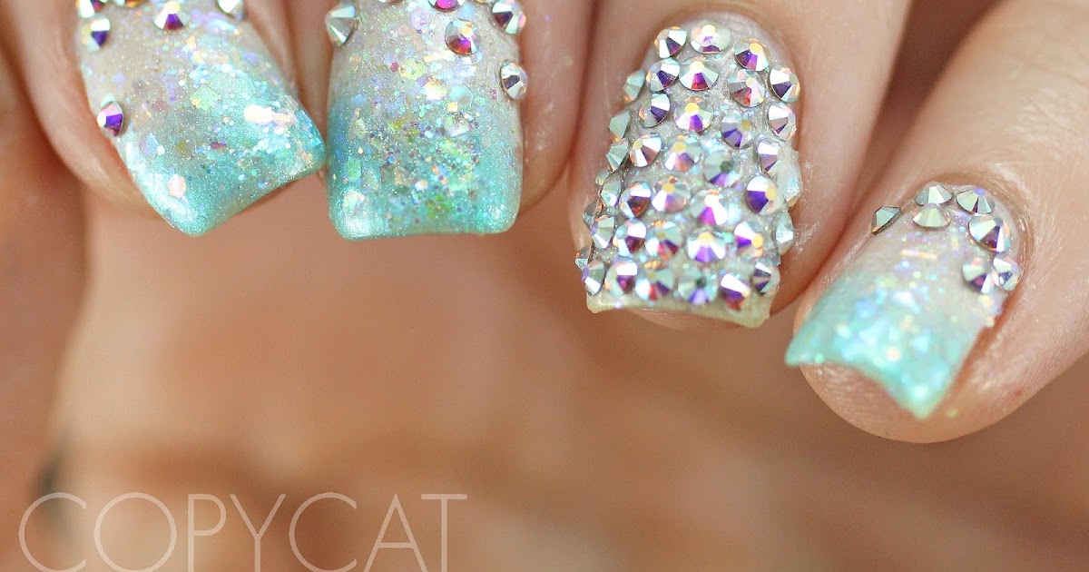 Copycat Claws: Swarovski Crystal Nails - Inspired by Pinterest