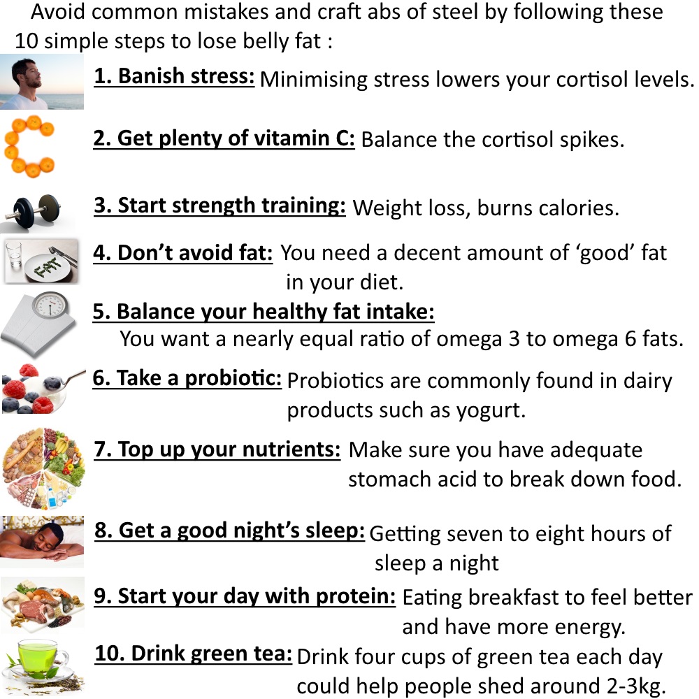 foods to eat to help lose stomach fat
