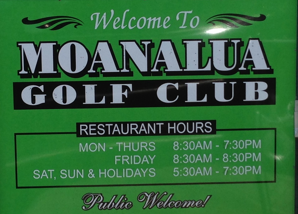 GREAT EATS HAWAII: MOANALUA GOLF CLUB