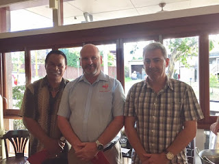 Chaplains from Carina SS Dunwich SS Whites Hill State College receiving their cheques in support of their work and Steve Minniken Mp speaking to our group