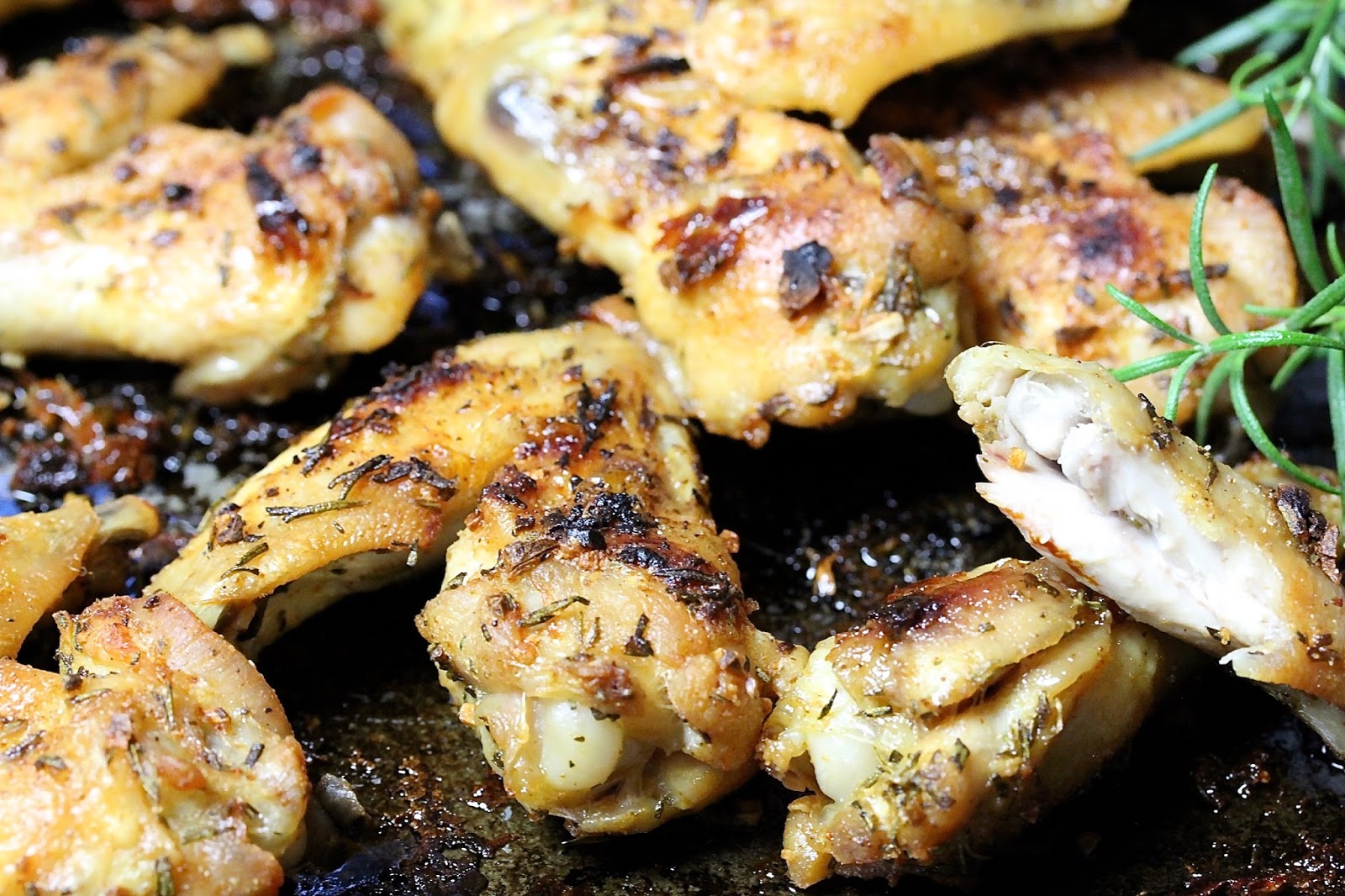 ROSEMARY GARLIC WINGS In Good Flavor Great Recipes Great Taste