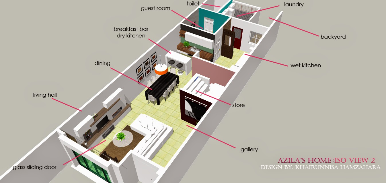 Perkhidmatan Rekabentuk Online Hiasan Dalaman Rumah Rekabentuk Hiasan Dalaman Rumah Teres Dengan Konsep Moden Simple Dan Luas