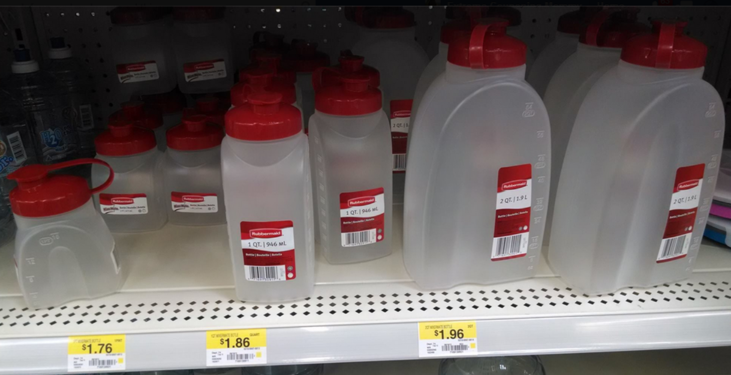 Walmart Deals Rubbermaid Drink Containers 26 Cents & Up