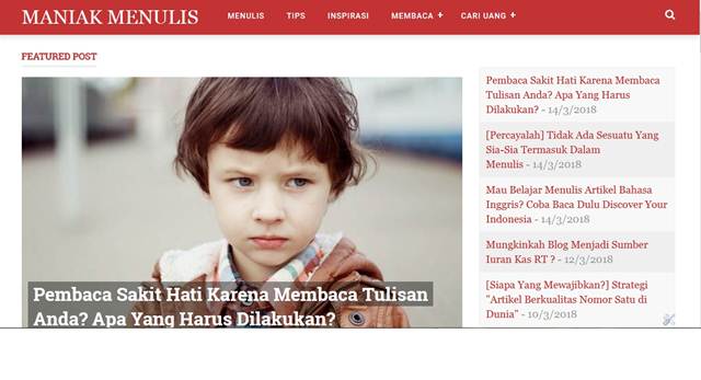 Maniak Menulis Ganti Tampilan/Template Maniak Menulis Ganti Tampilan/Template