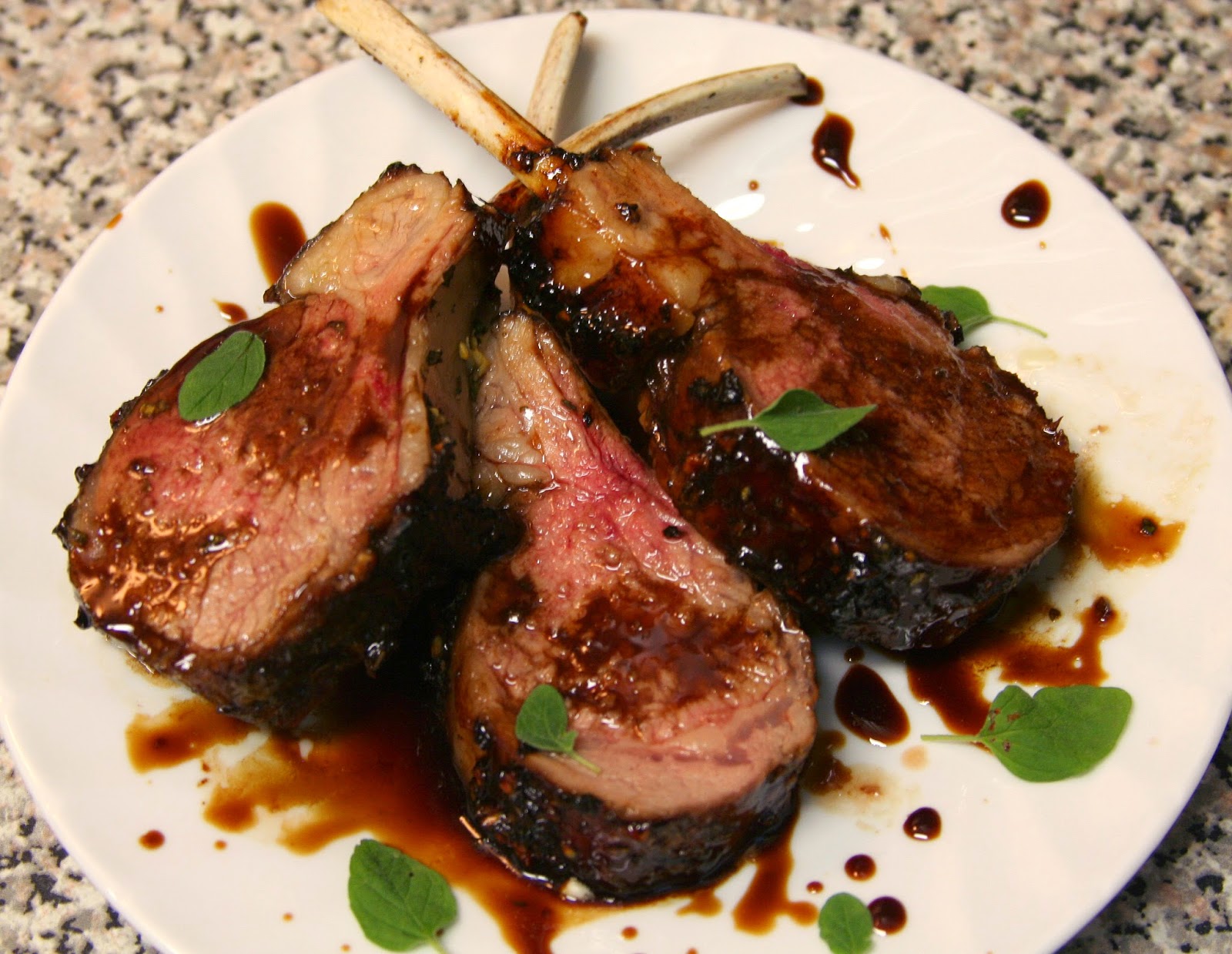 Culturally Confused Saveur Rack of Lamb with Pomegranate Glaze
