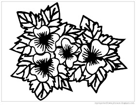 free flowers coloring page
