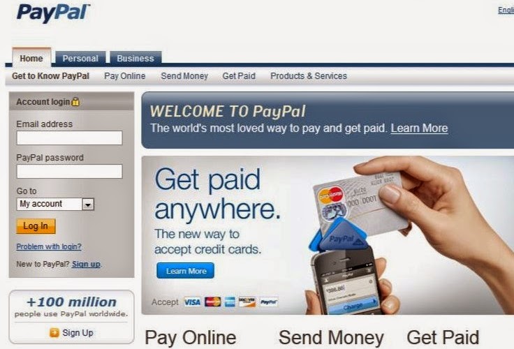 PayPal Screen