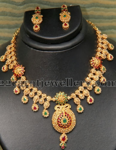 GRT Latest Small Uncut Necklace