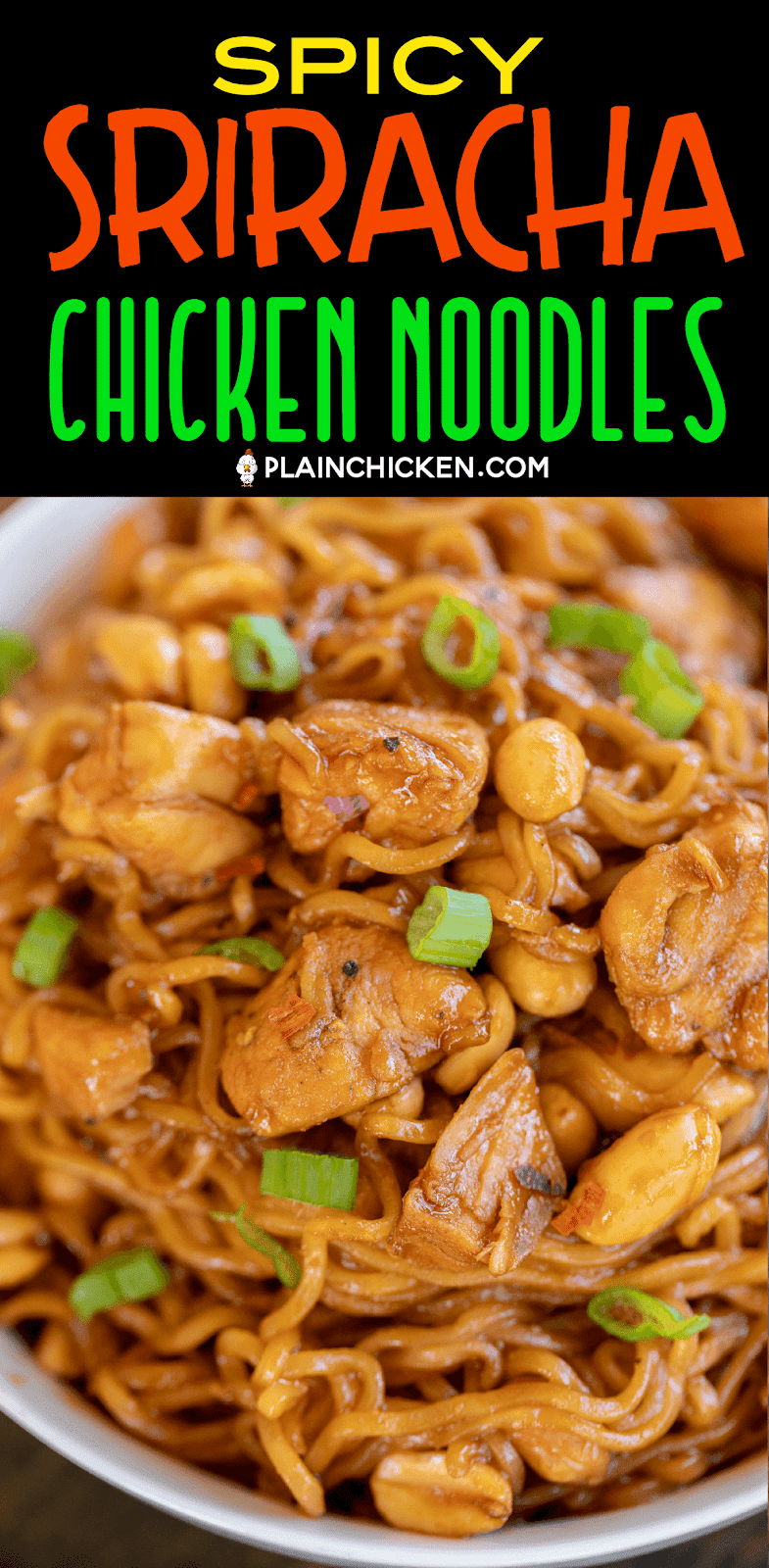 Spicy Sriracha Chicken Noodles Plain Chicken®