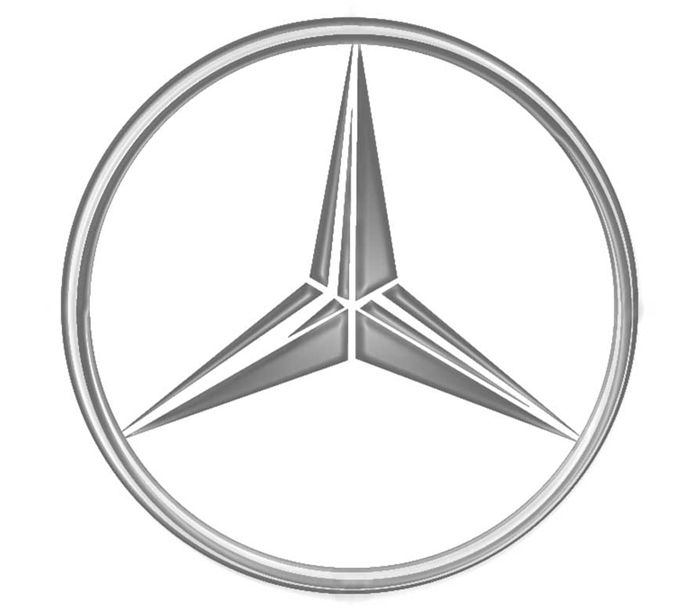 The mercedes three pointed star logo #6