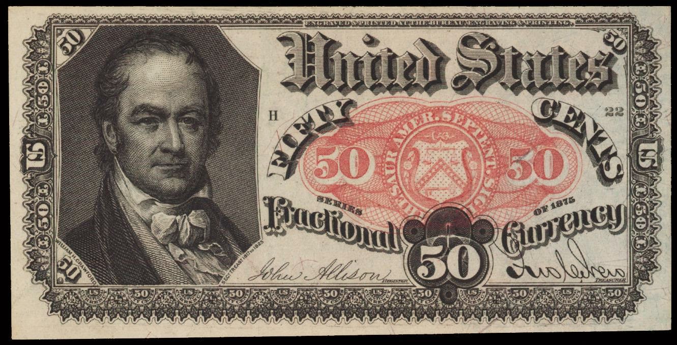 Fractional Currency Fifty Cents 1875 Fifth IssueWorld