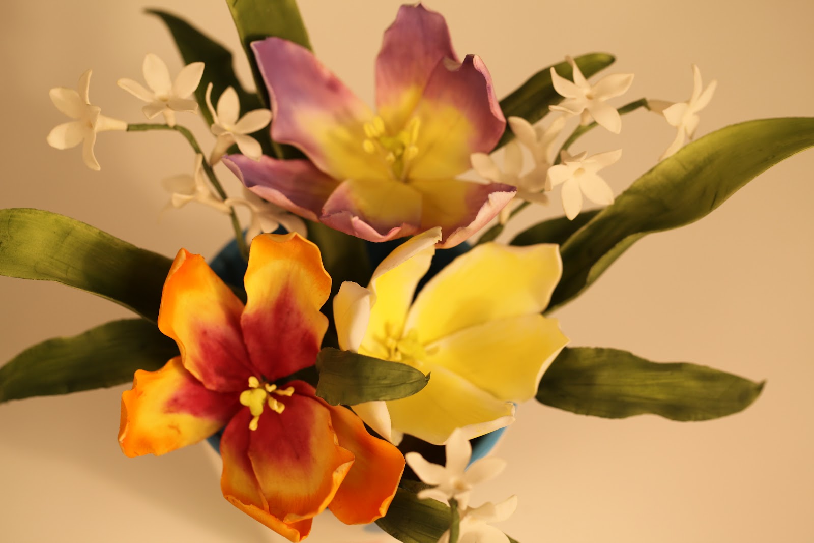 Shaile's Edible Art Adding Color to Sugar Flowers