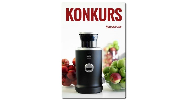 Wygraj wyciskarkę do soku Novis Vita Juicer Konkurs