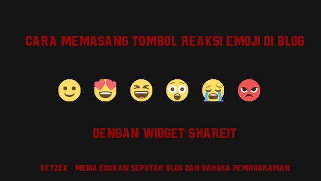 Cara Memasang Tombol Reaksi di Blog dengan Widget ShareThis