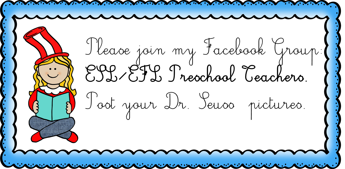 ESL/EFL Preschool Teachers: Dr. Seuss worksheets for ELL