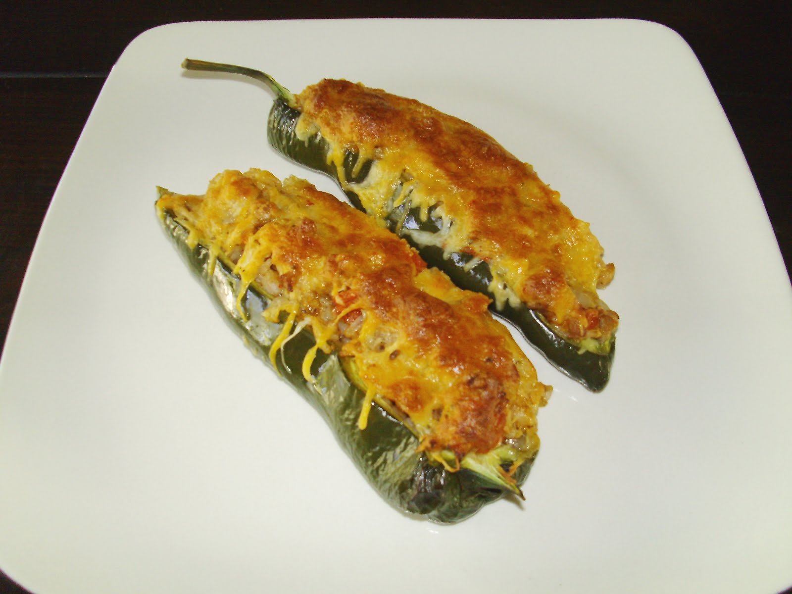 What's For Dinner? Italian Sausage and Rice Stuffed Poblano Peppers