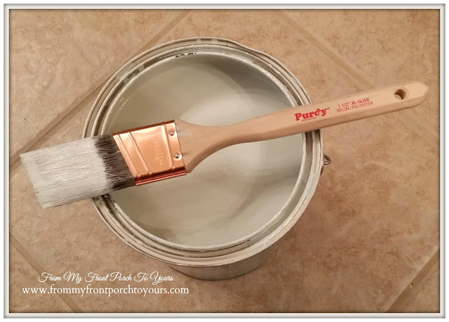 1 1/2 inch paint brush used to paint interior doors- From My Front Porch To Yours.