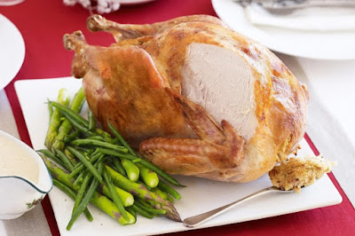 Roast turkey with lemon tarragon stuffing and bread sauce meal ideas Roast turkey with lemon tarragon stuffing and bread sauce meal ideas