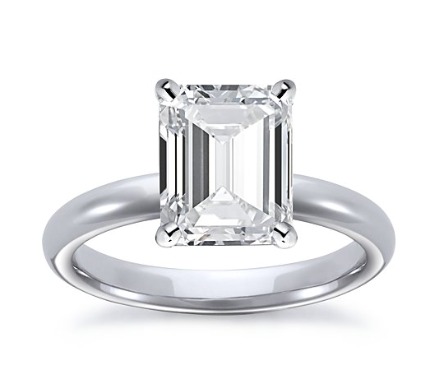 SHE FASHION CLUB: Emerald Cut Diamond Engagement Rings