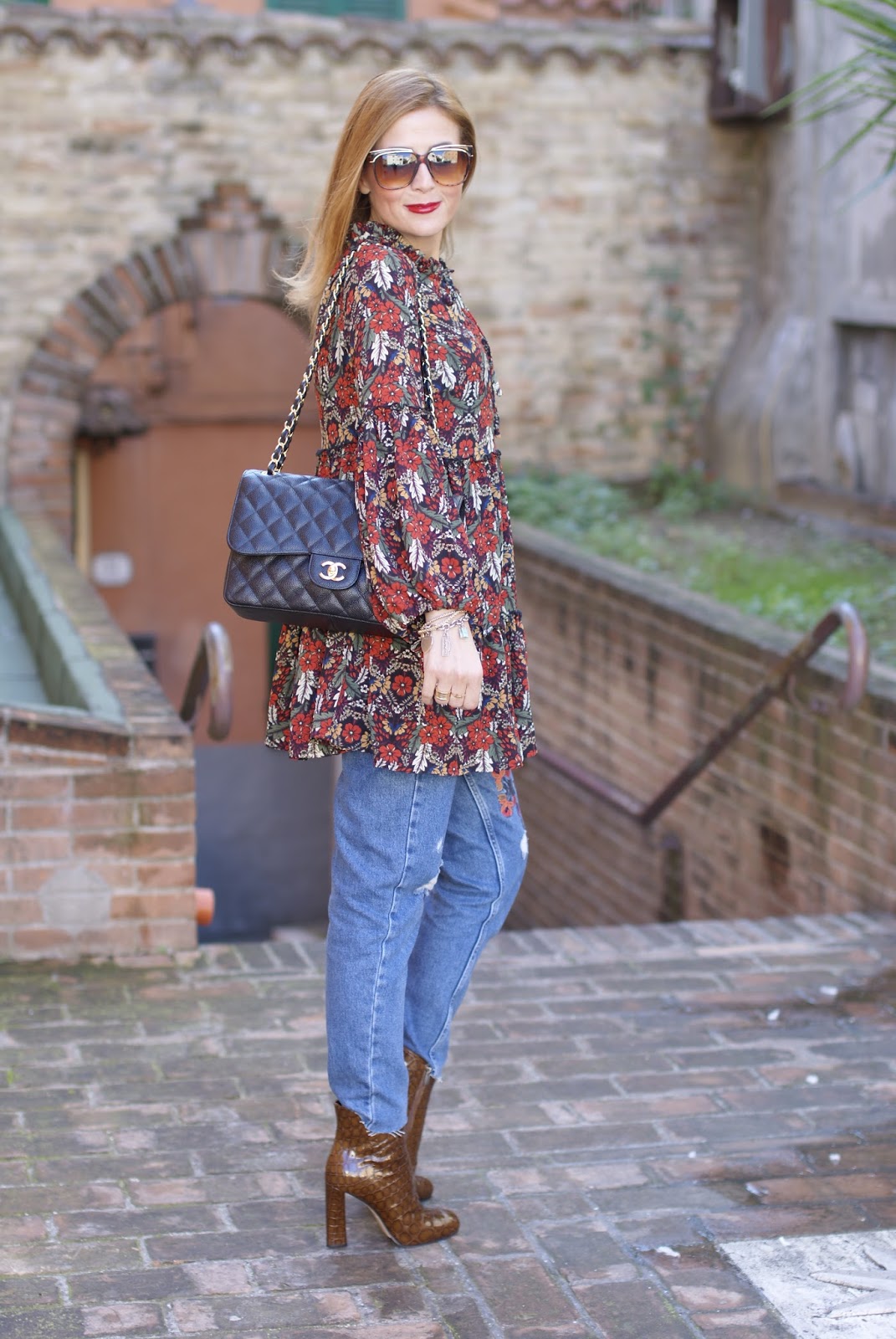 1.2.3 Paris fringed camel cardigan, Le Silla Twiggy boots on Fashion and Cookies fashion blog, fashion blogger style