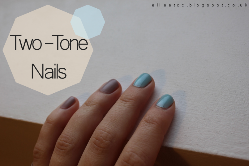 baby blue, barry m, blue, grey, matte, nails, NOTD, pastel, trend, two-tone, vanilla, 