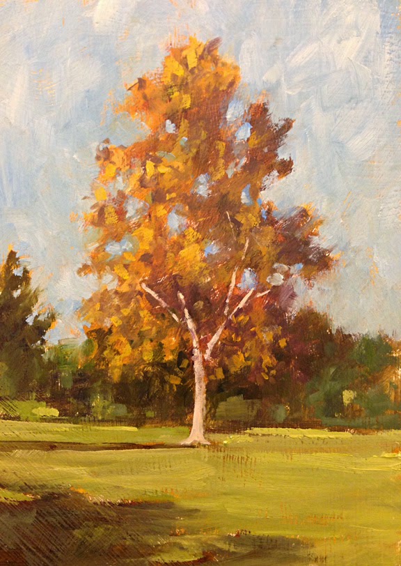 Daily Painting Maple Tree 5x7