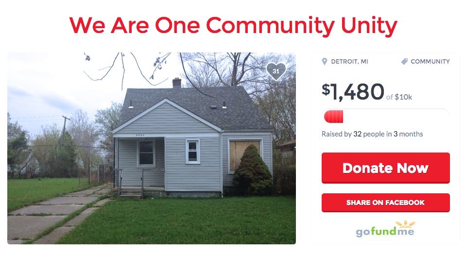 Go Fund Me - We Are One Communty Unity, Inc. - Home For The Homeless -