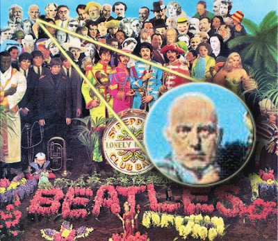 Aleister Crowley na capa do álbum "Sgt. Pepper´s Lonely Hearts Club Band", dos Beatles. Sgt. Pepper´s Lonely Hearts Club Band, Alesteir Crowley
