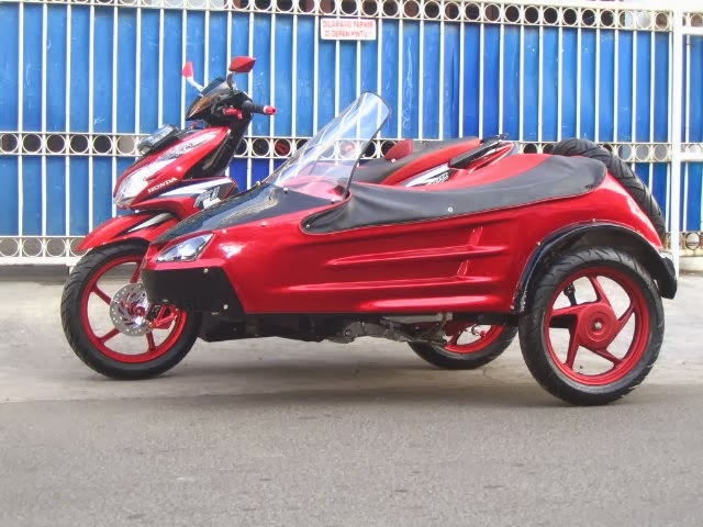 Modifikasi Honda Vario Techno 125 PGM FI Sespan Side Car | Modifikasi