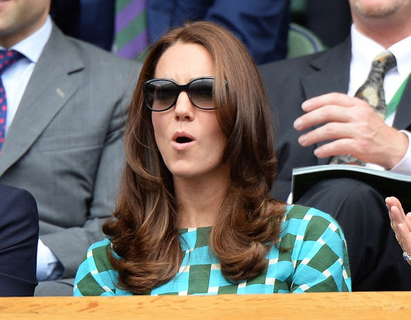 Prince William and Catherine, the Duchess of Cambridge attended the men's singles final match between Serbia's Novak Djokovic and Switzerland's Roger Federer.
