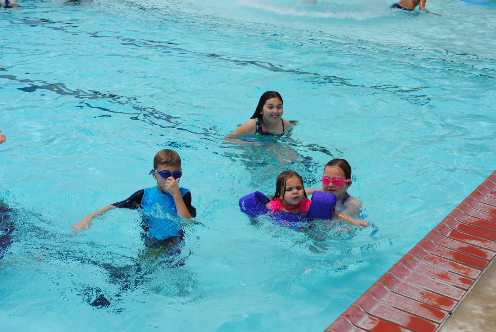 Live Laugh Lopez Swimming at the Hoisington's Pool