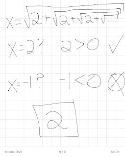 Educational Mathy Quirks: Can I Solve An Infinite Root?