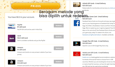 Pilih Metode Redeem yang Sudah Tersedia Cara Mudah Mendapatkan Dollar dengan Nonton Video