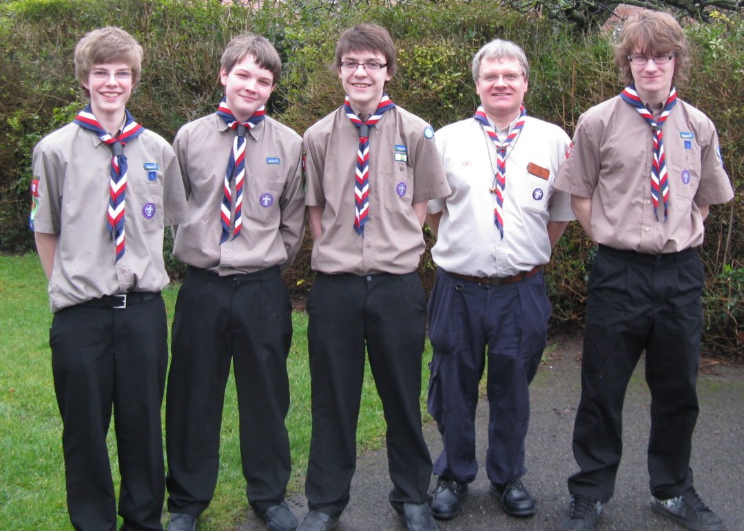 . Mr. Charles C Marshall visiting India with 4 Explorer Scouts from