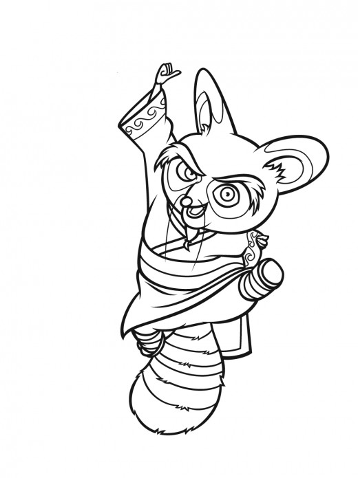 Kung Fu Panda Coloring Pages title=