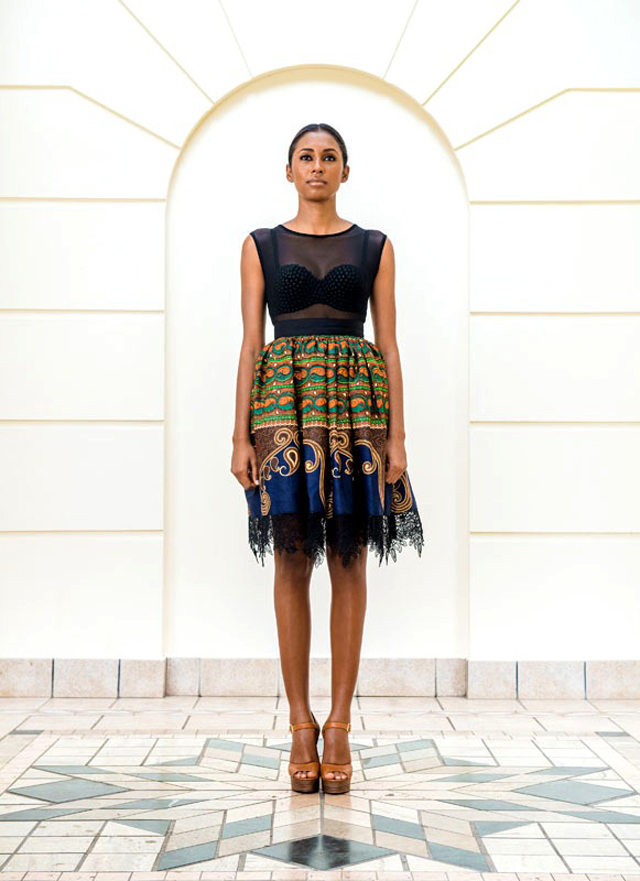 Taibo Bacar's F/W 2013 lookbook - Ciaafrique- kitenge style dress