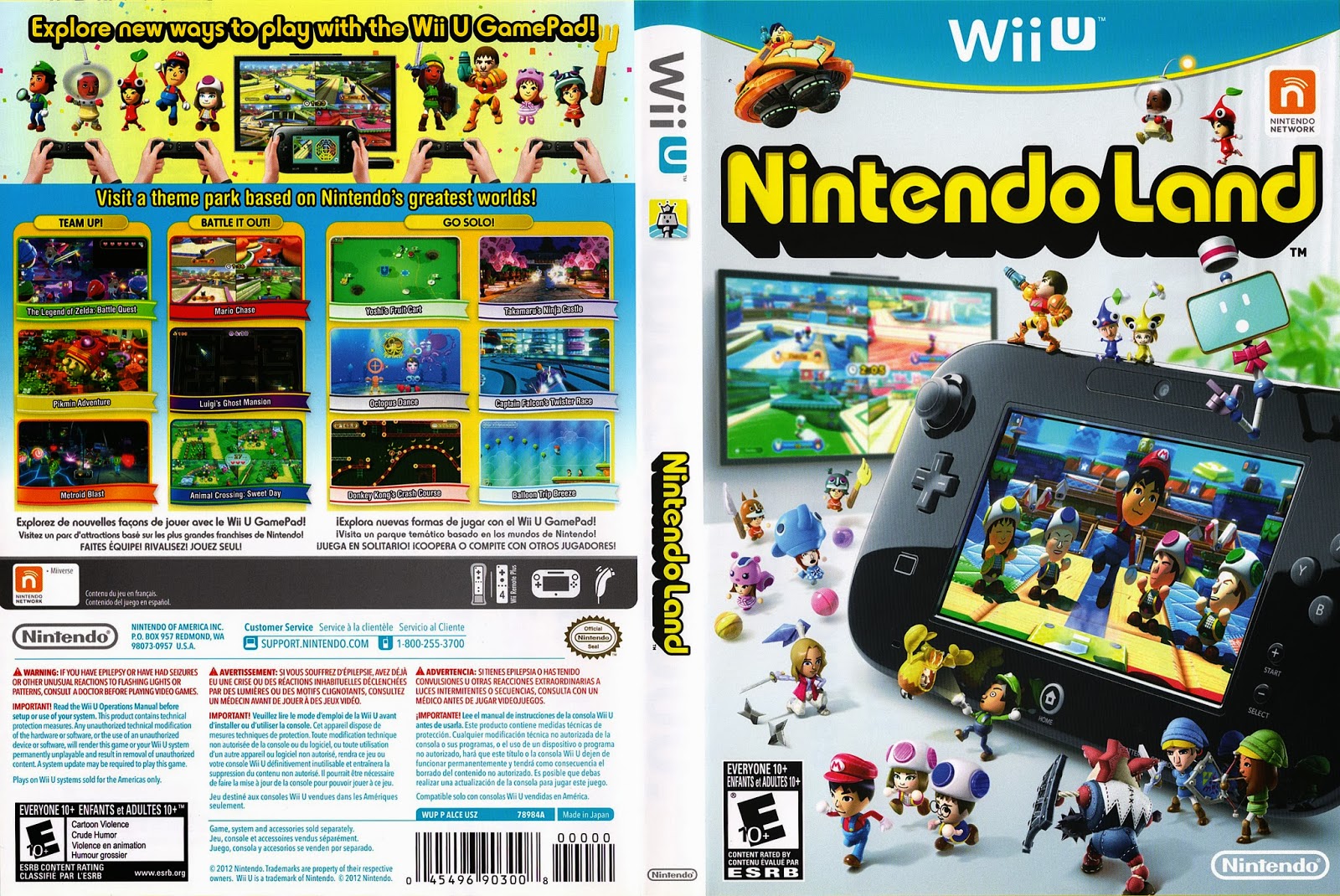 Nintendo Land Wii U Ultra Capas