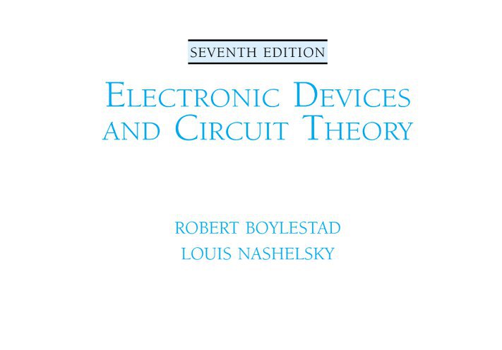 Electronic Devices Circuits Ebook