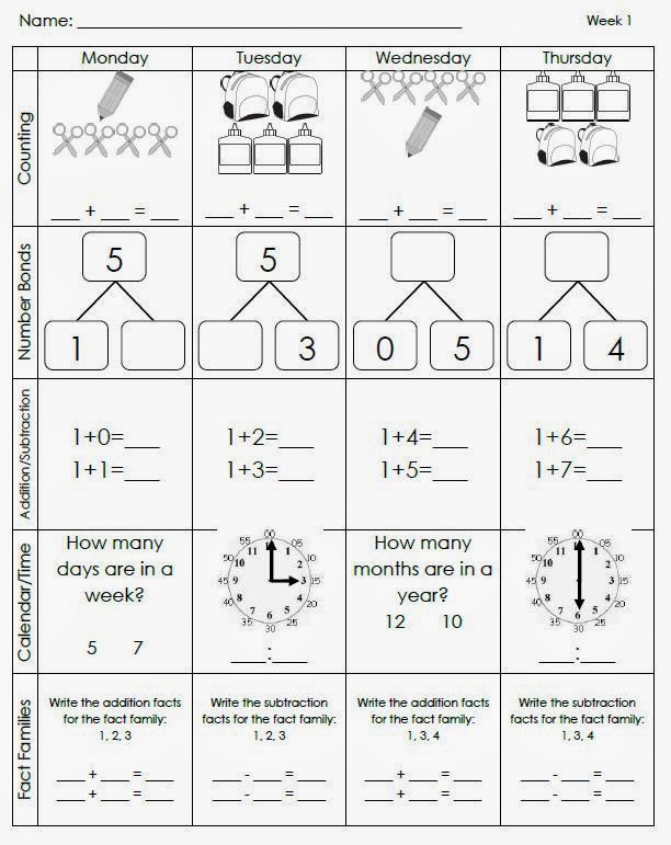 Custom Homework and Sight Word Packets