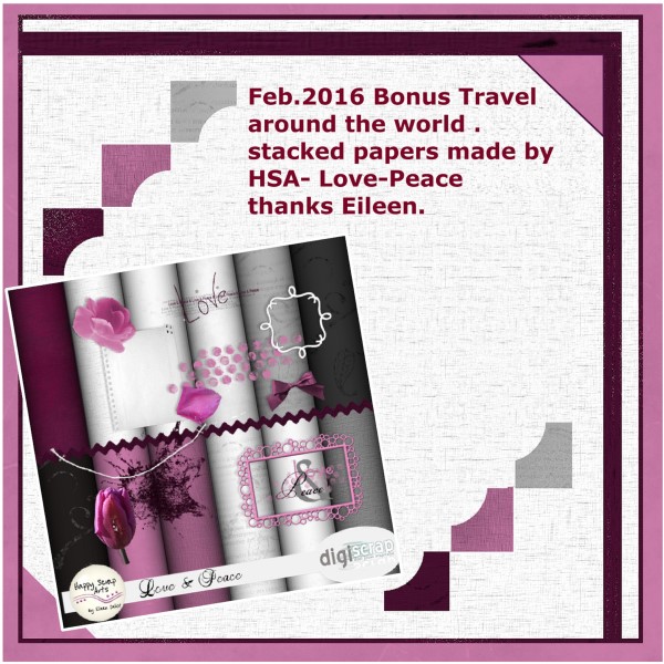 Bonus gift preview Feb. '16 - travel around the world challenge (Custom)