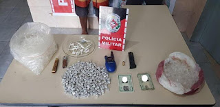 Polícia prende dupla com maconha e cocaína no Litoral Sul da Paraíba