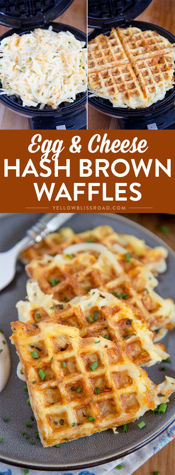 These easy, cheesy hash brown waffles are just the hack you need to simplify your breakfast routine! #breakfastlovers #ad @SimplyPotatoes