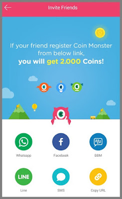 Coin Monster Hasilkan Pulsa Gratis Coin Monster Hasilkan Pulsa Gratis