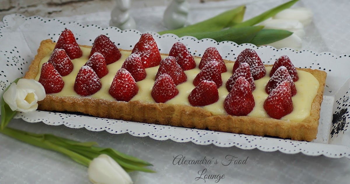 Einfache Erdbeertarte